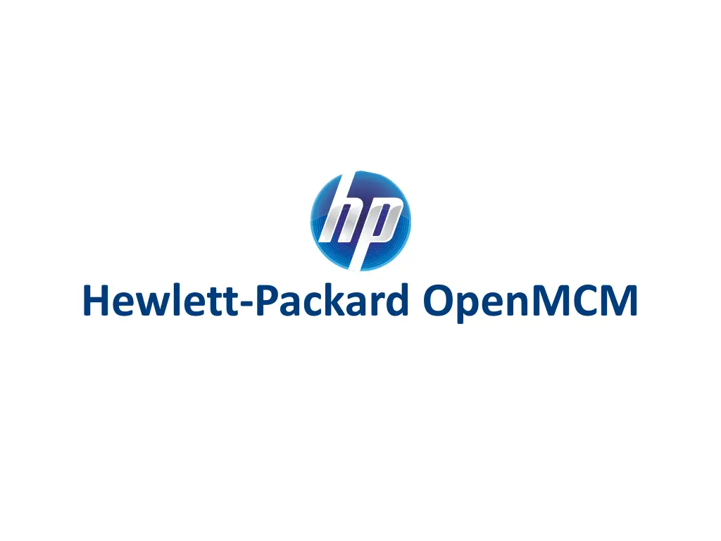 hewlett packard openmcm