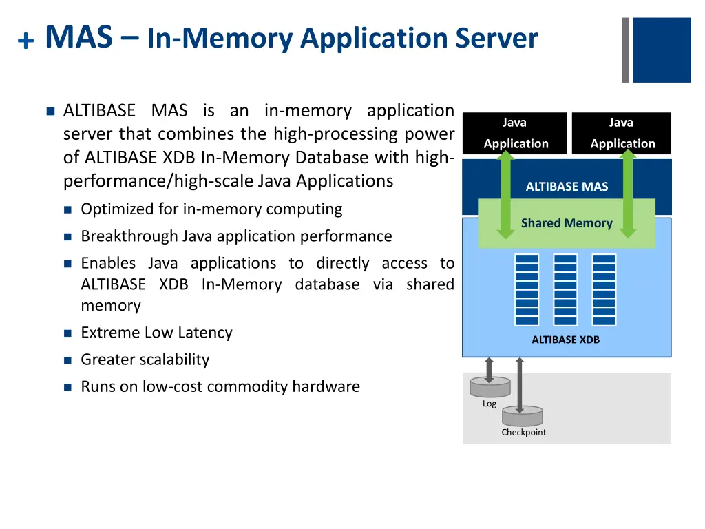 mas in memory application server