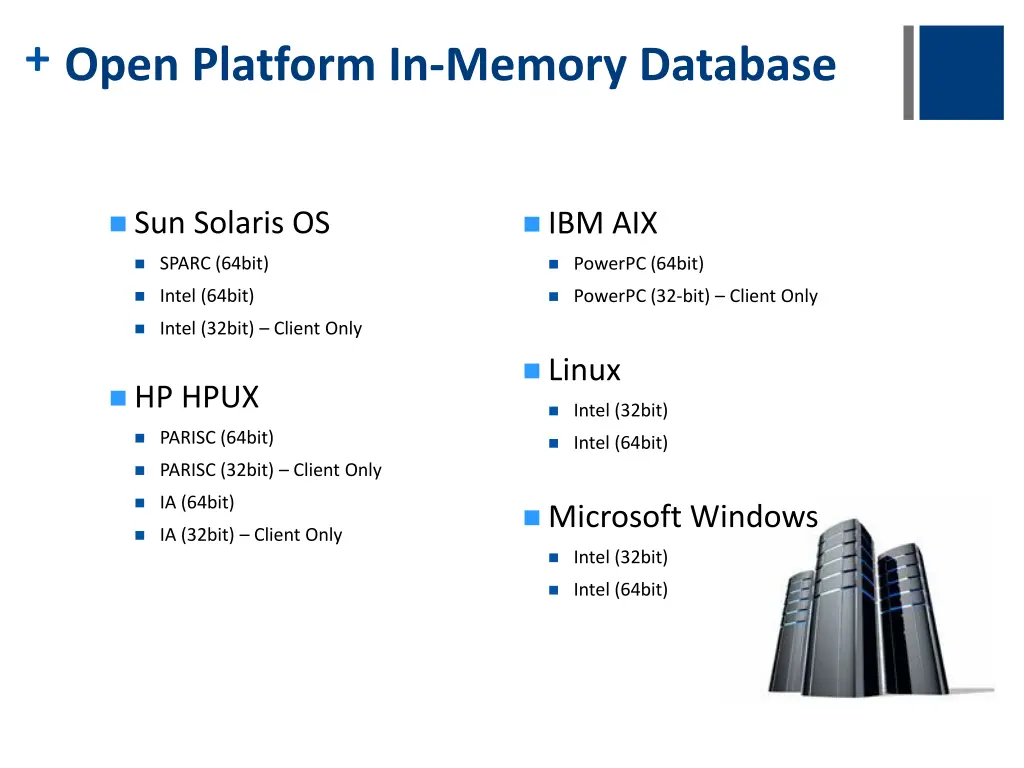 open platform in memory database