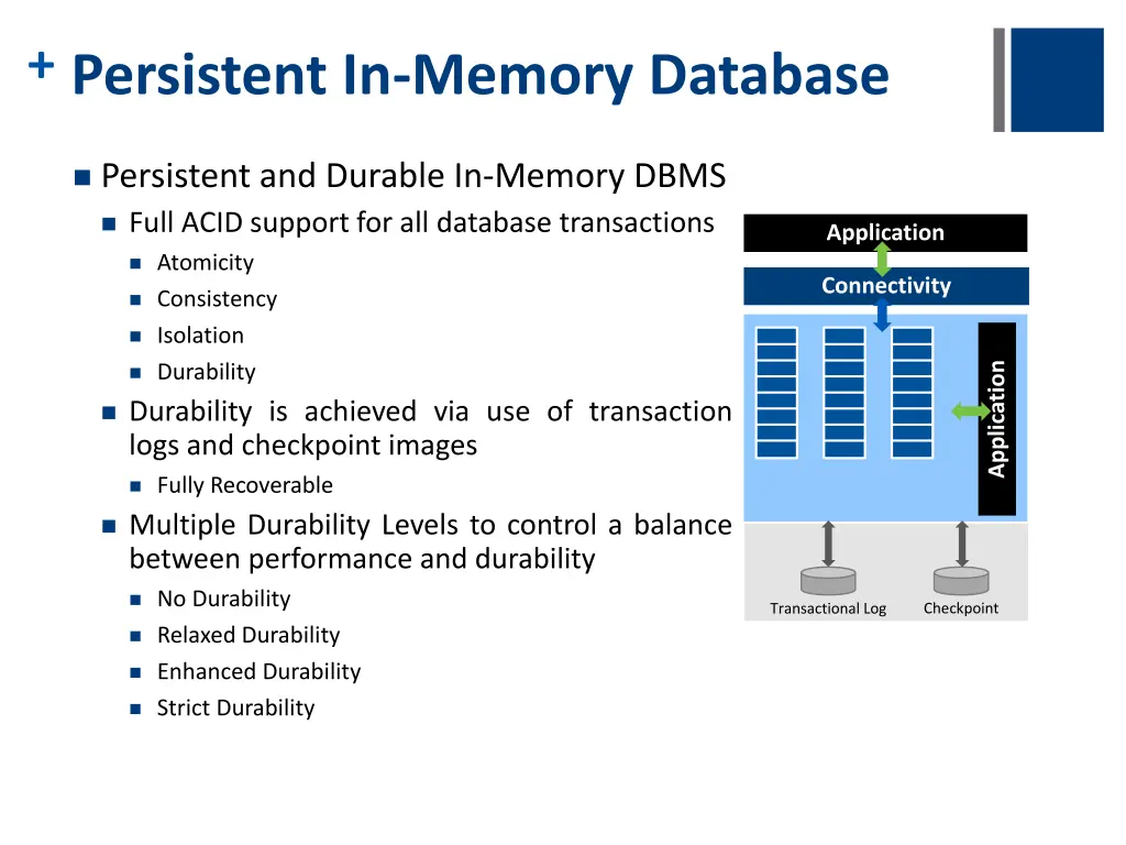 persistent in memory database