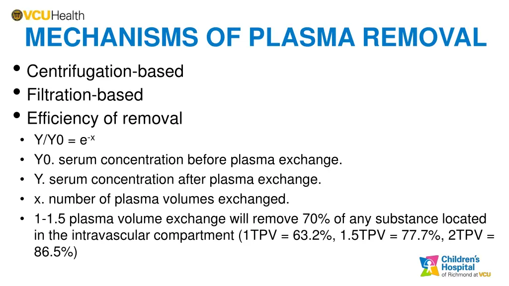 mechanisms of plasma removal centrifugation based