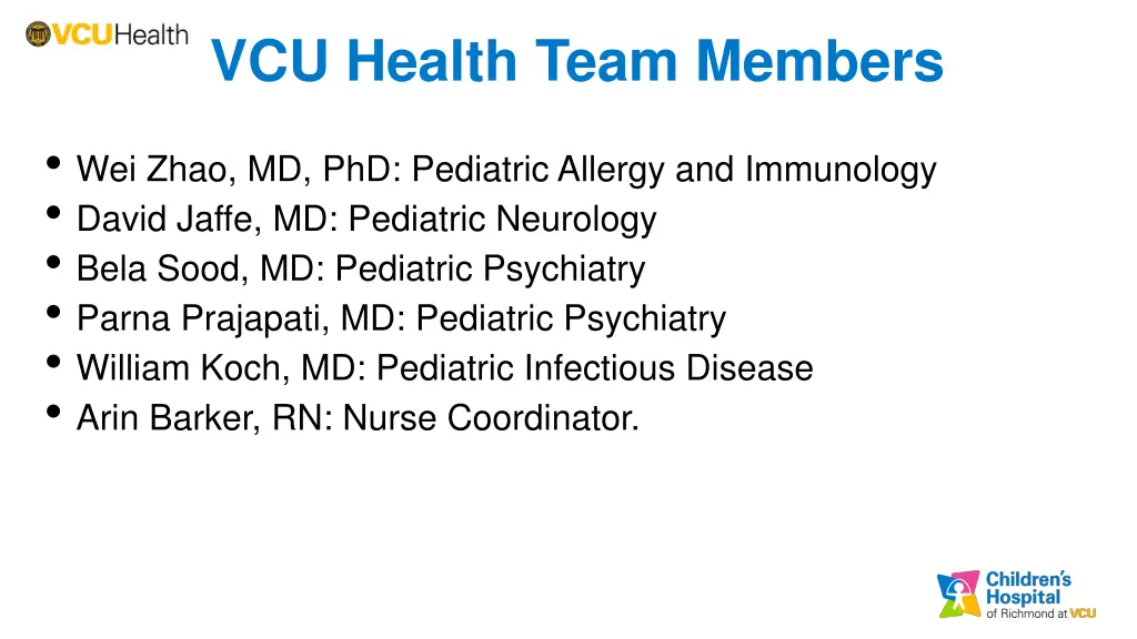 vcu health team members