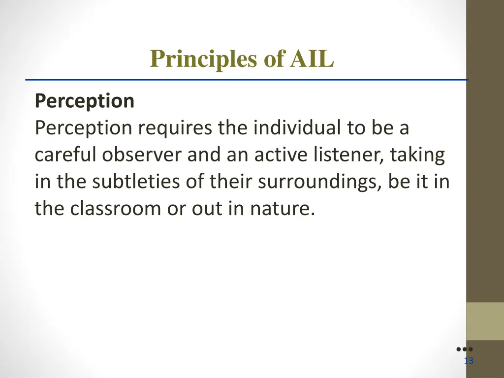 principles of ail