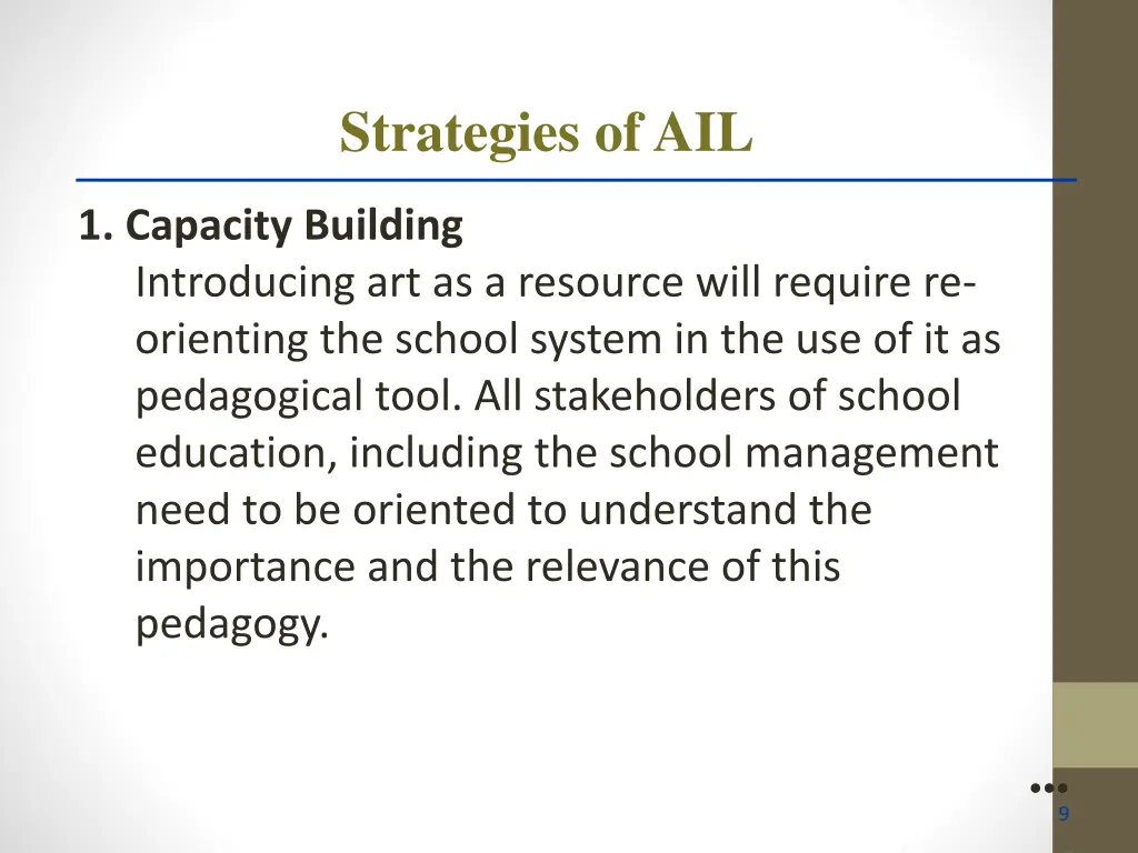 strategies of ail