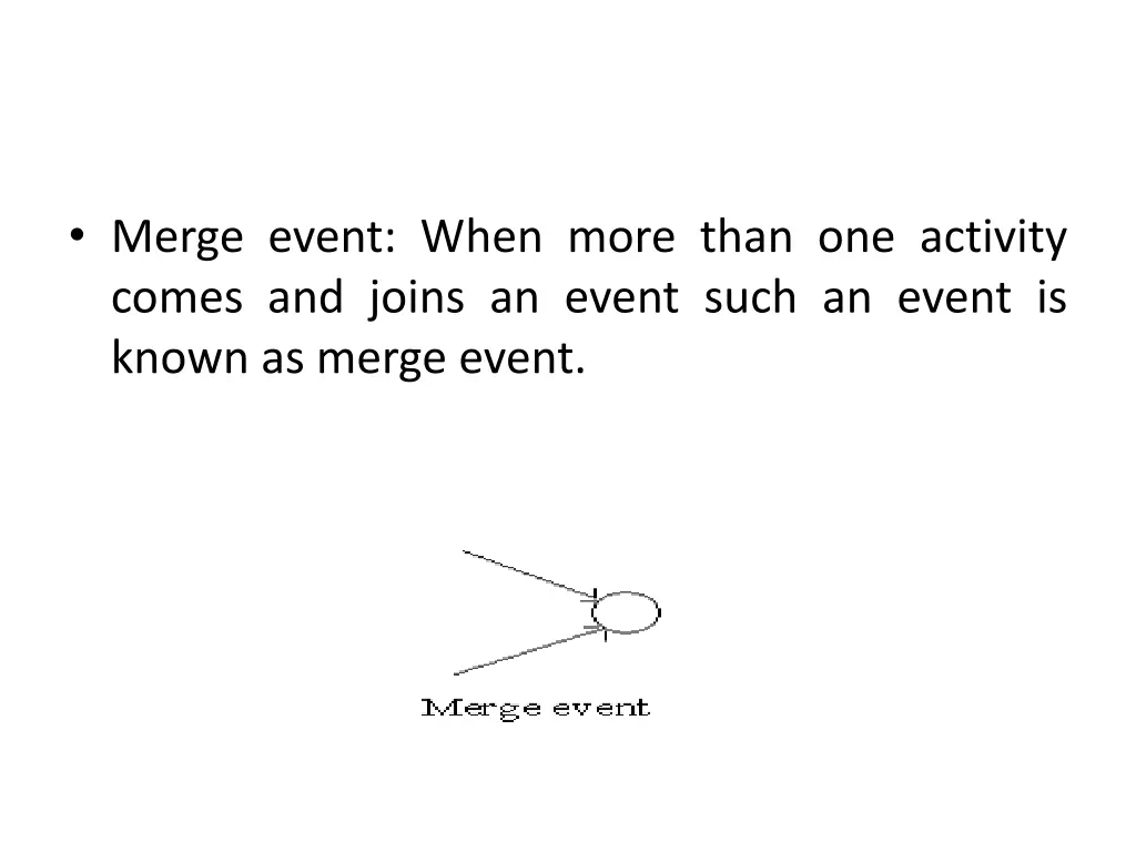 merge event when more than one activity comes