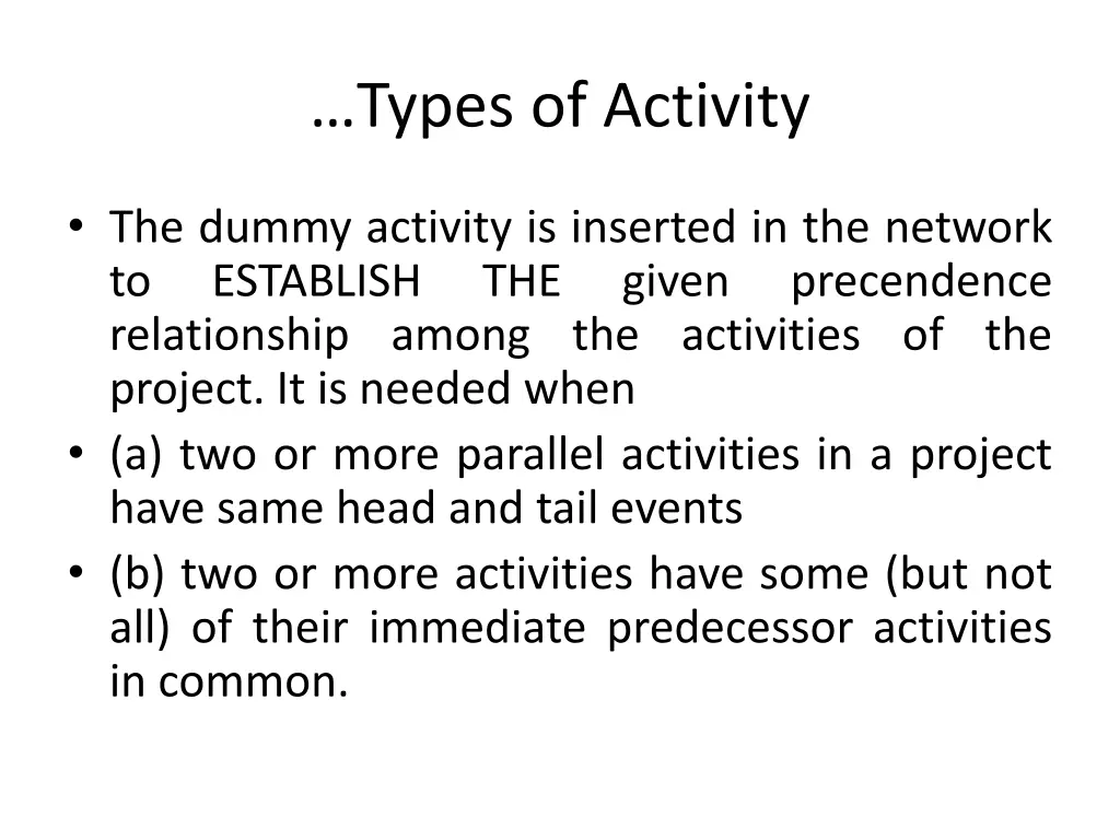 types of activity 3