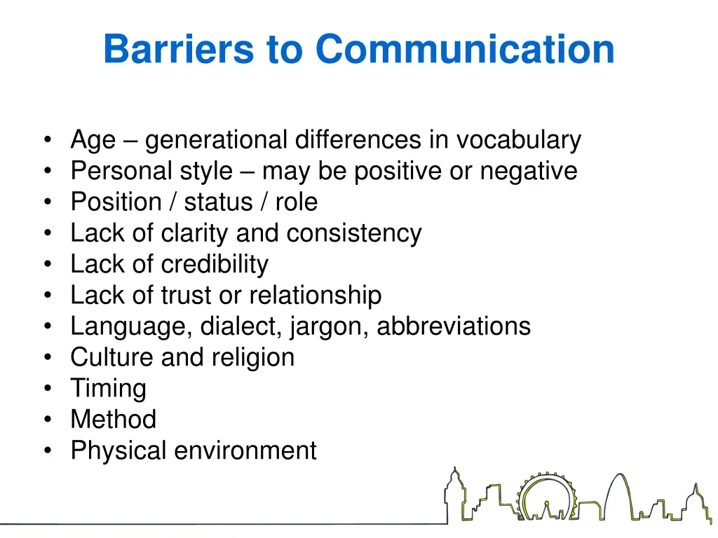 barriers to communication