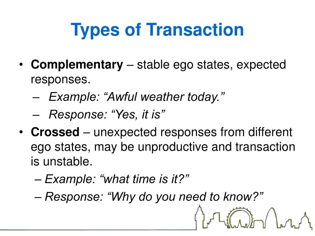 types of transaction