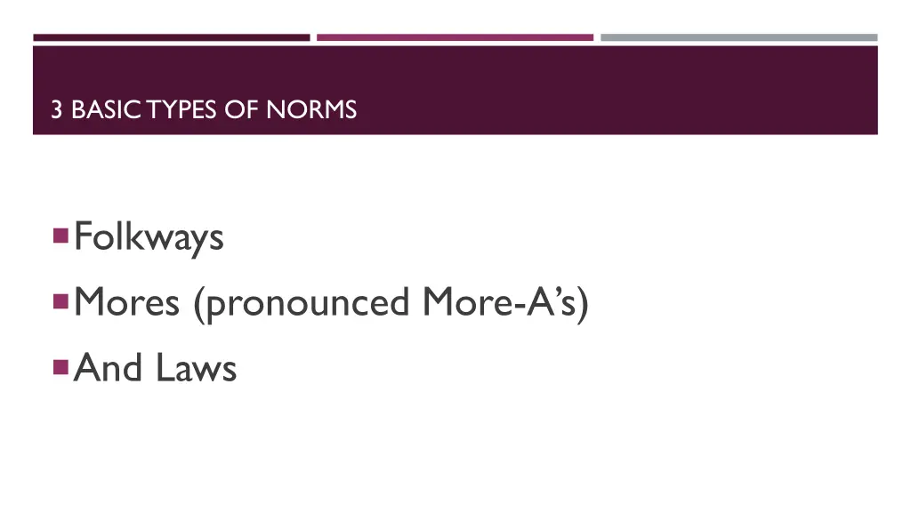 3 basic types of norms