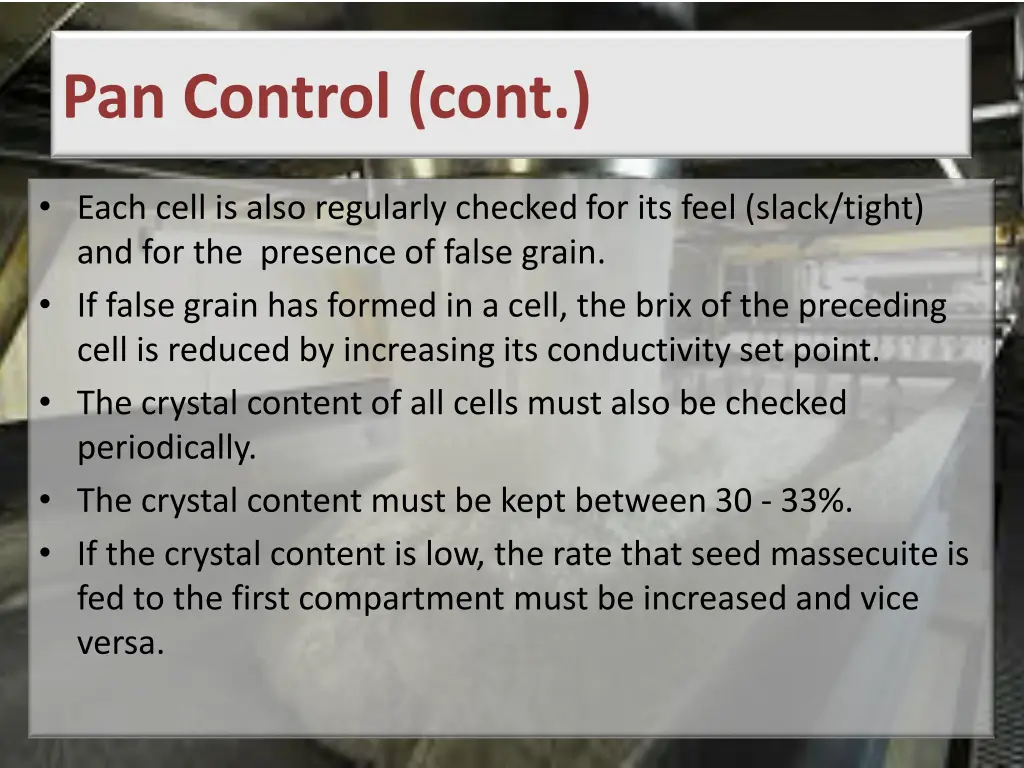 pan control cont