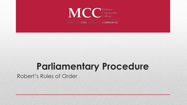 parliamentary procedure robert s rules of order