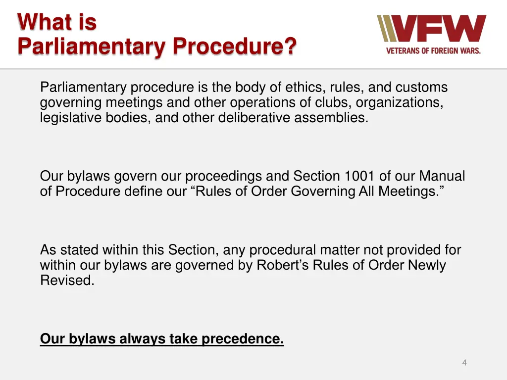 what is parliamentary procedure