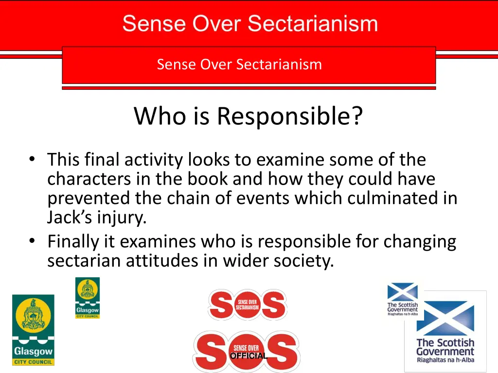 sense over sectarianism sense over sectarianism 2