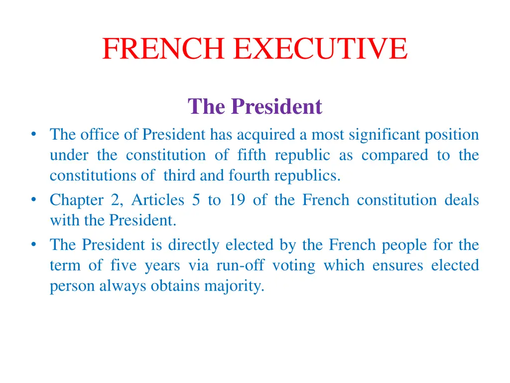 french executive