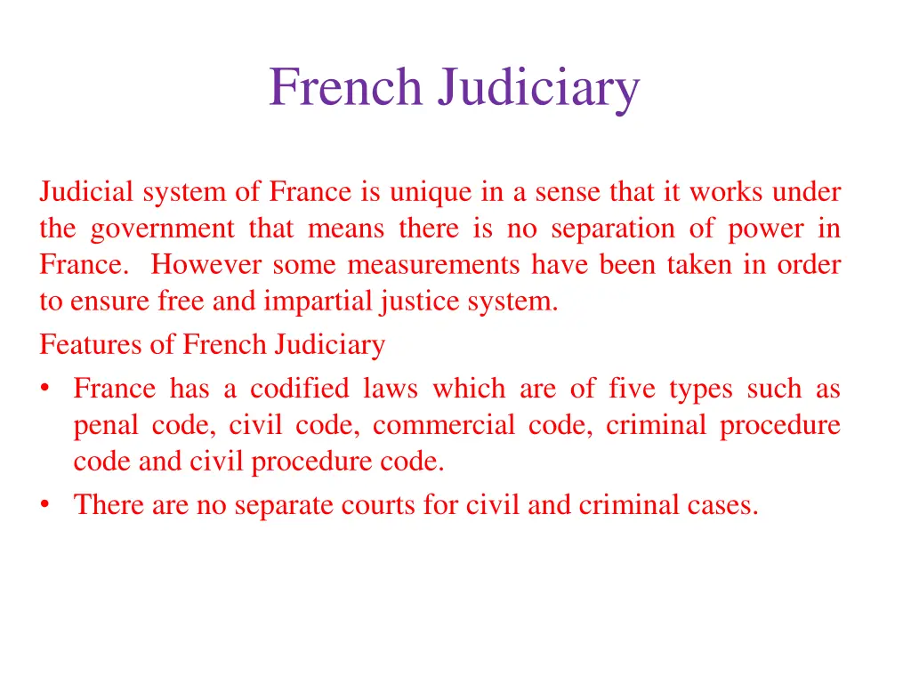 french judiciary