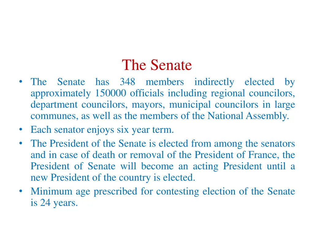 the senate 348 members