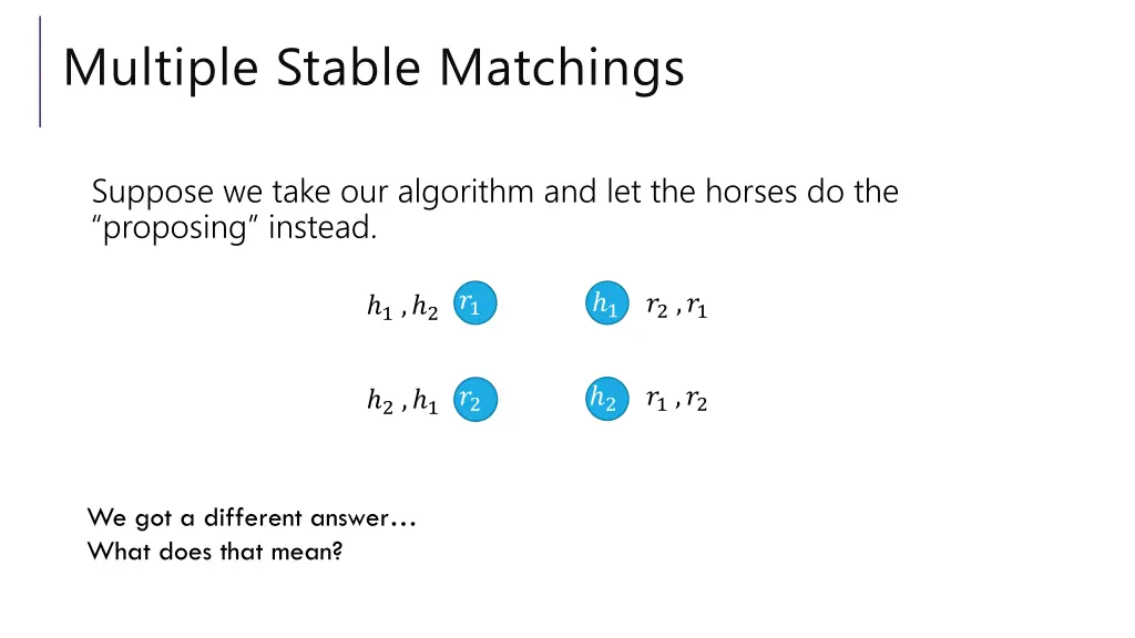 multiple stable matchings