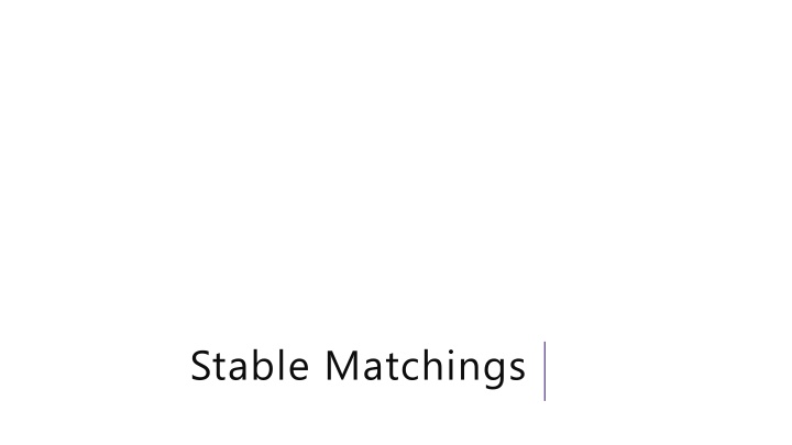 stable matchings