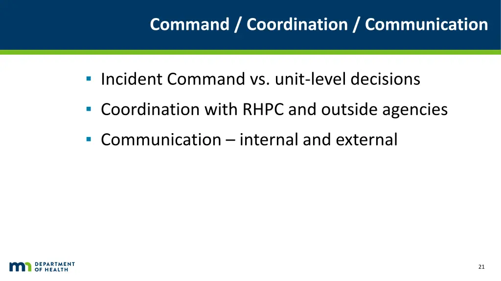 command coordination communication