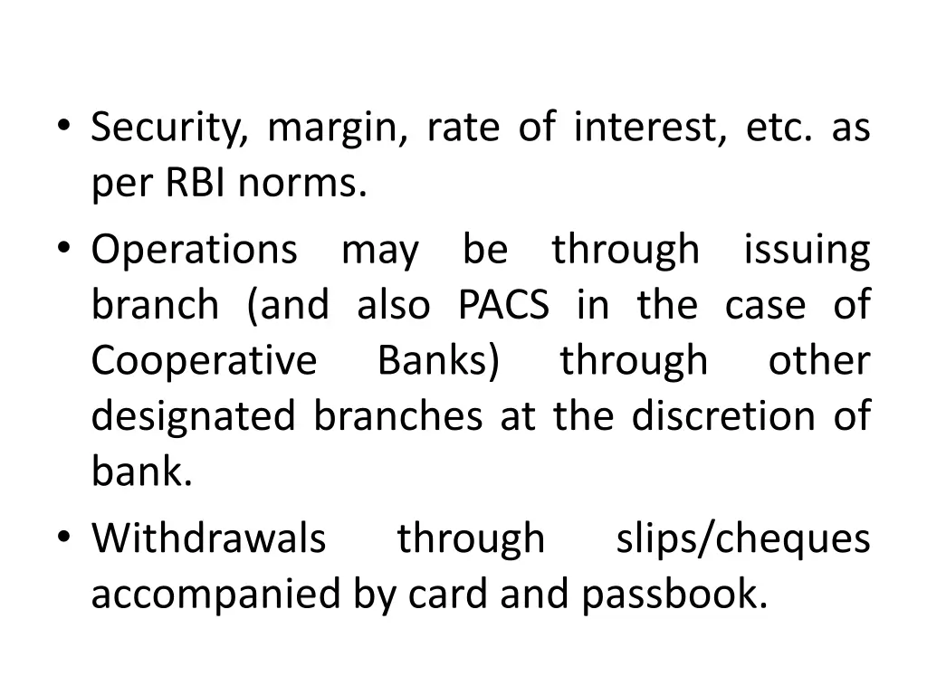 security margin rate of interest