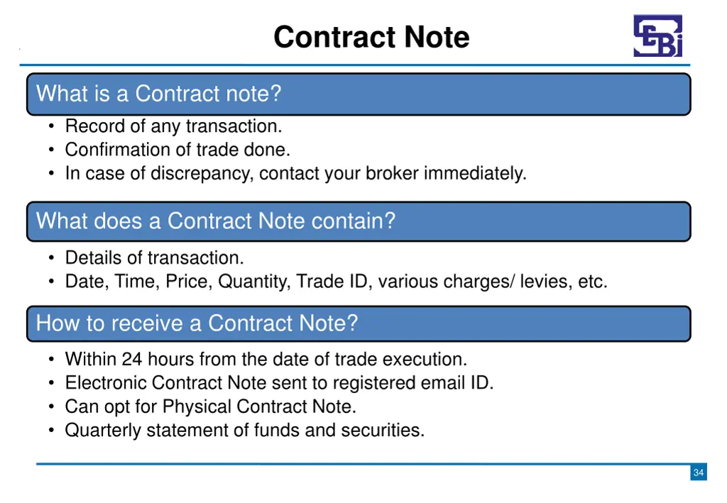 contract note