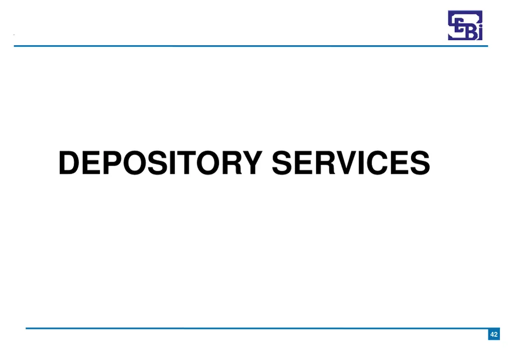 depository services