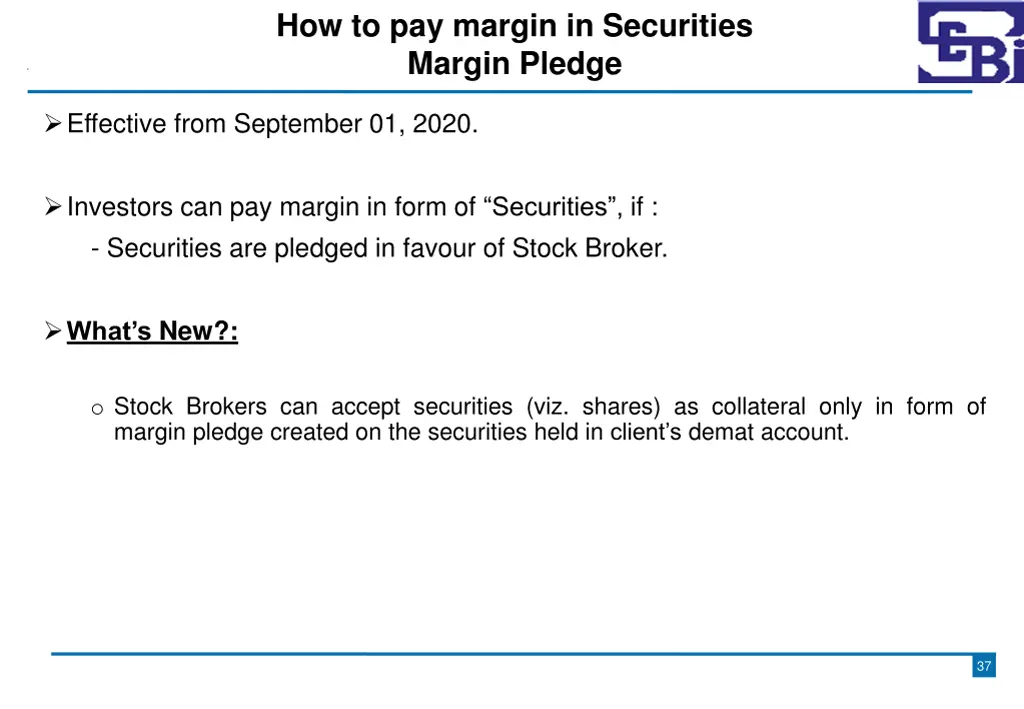 how to pay margin in securities margin pledge