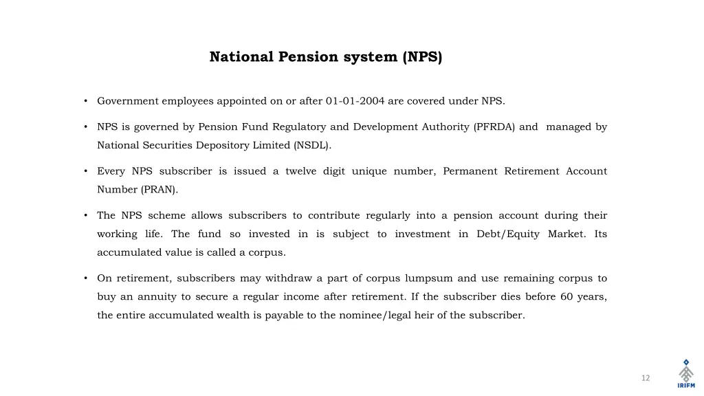 national pension system nps