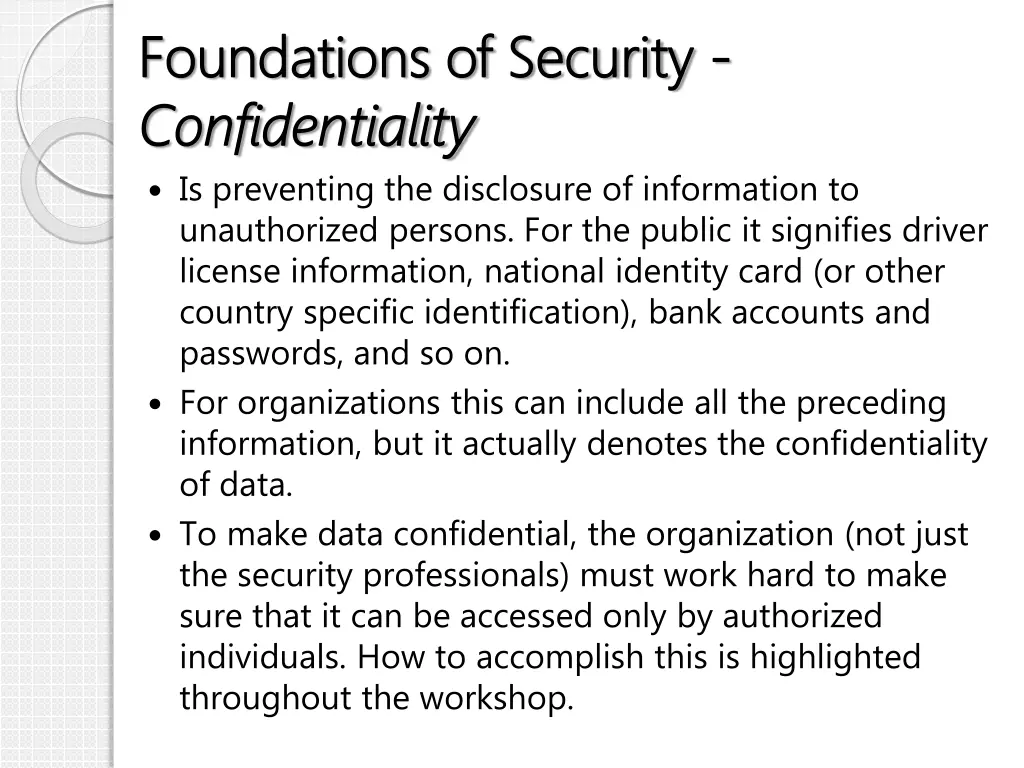 foundations of security foundations of security 1