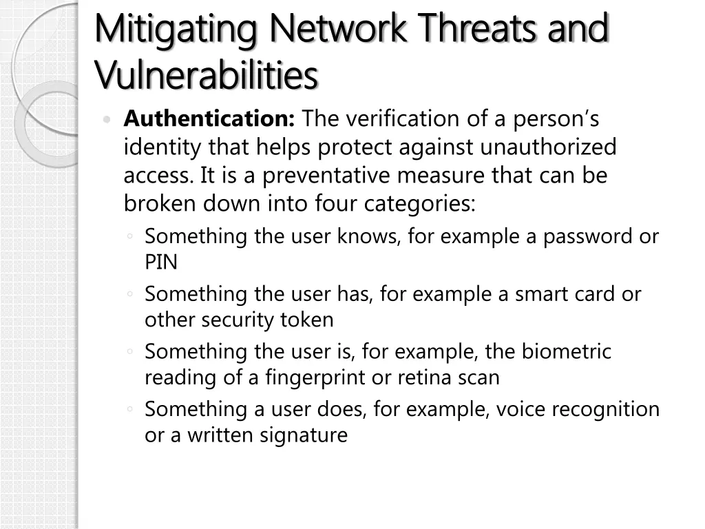 mitigating network threats and mitigating network 3