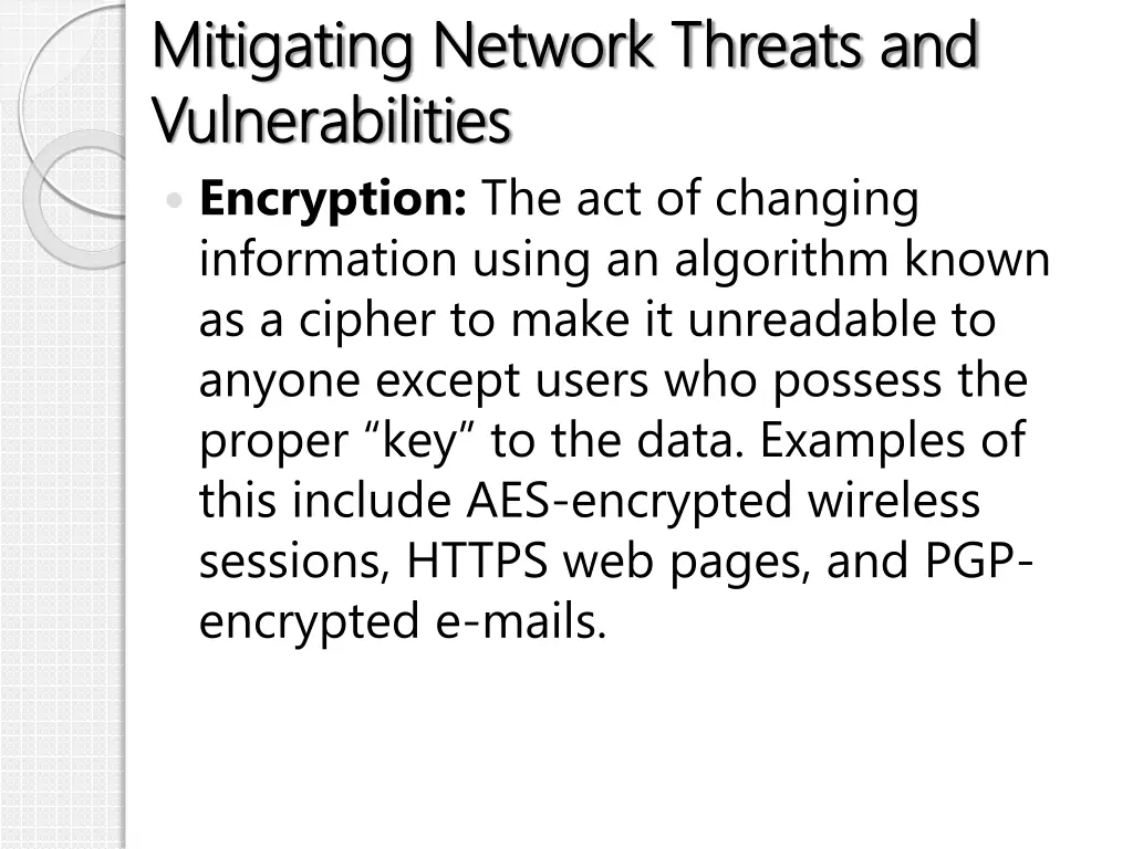 mitigating network threats and mitigating network 6