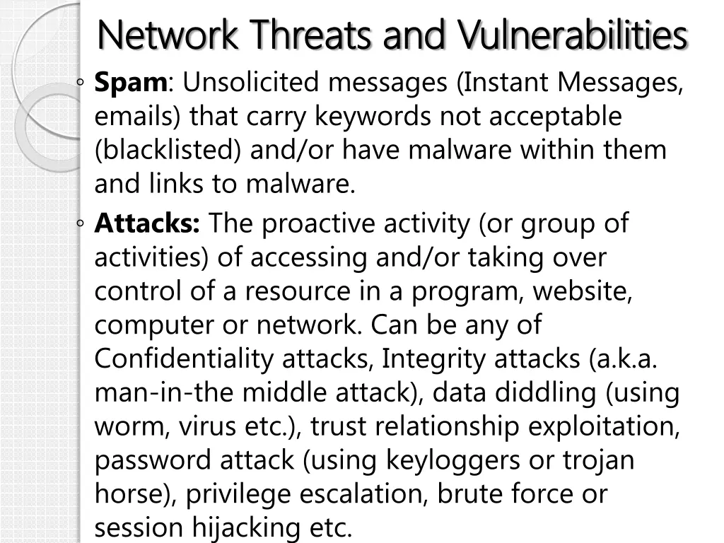 network threats and vulnerabilities network 3