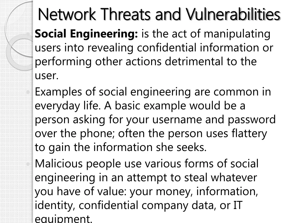 network threats and vulnerabilities network 5