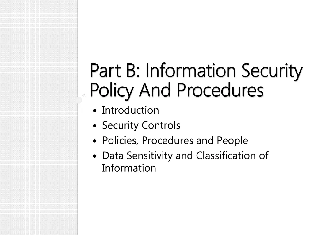 part b information security part b information