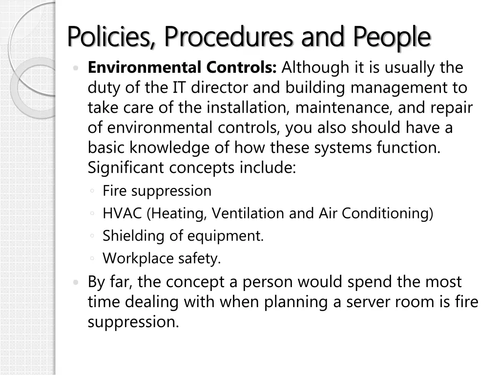 policies procedures and people policies