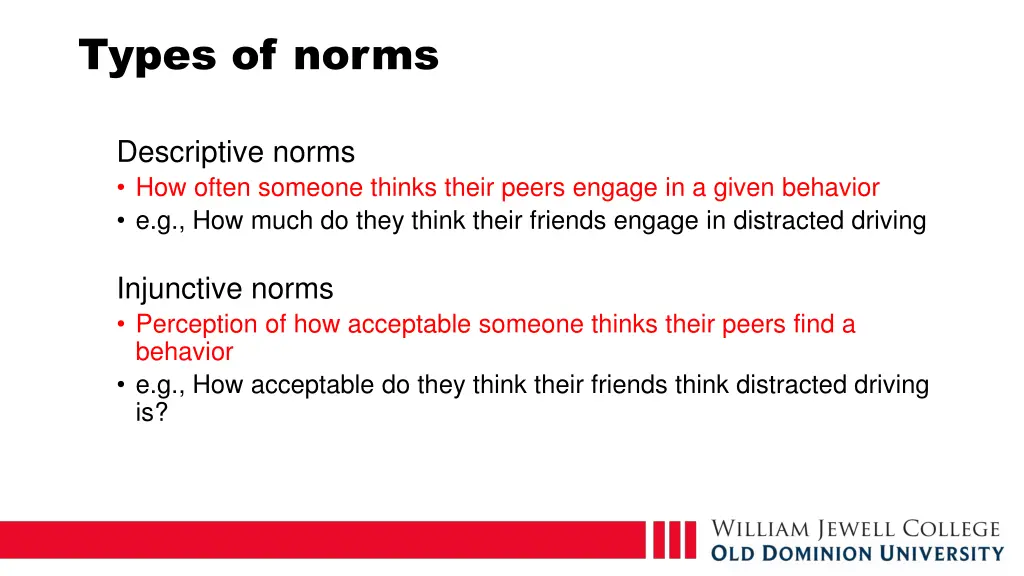 types of norms