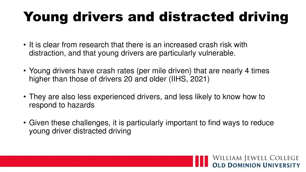 young drivers and distracted driving