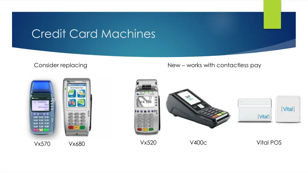 credit card machines