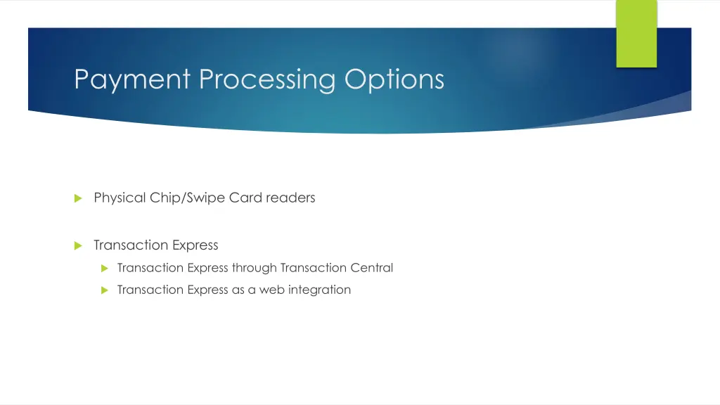 payment processing options