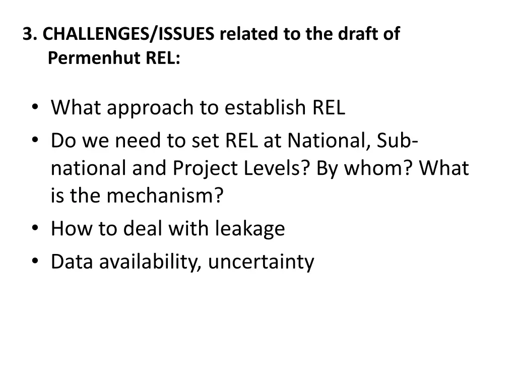 3 challenges issues related to the draft