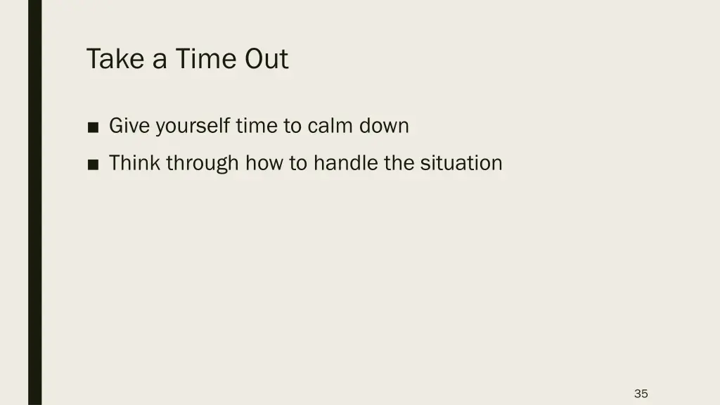 take a time out