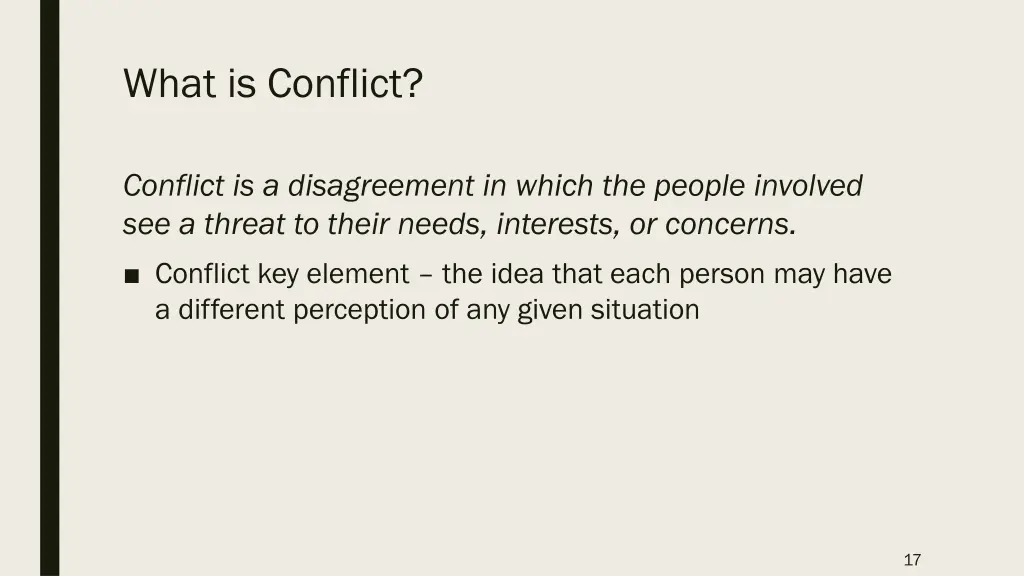 what is conflict