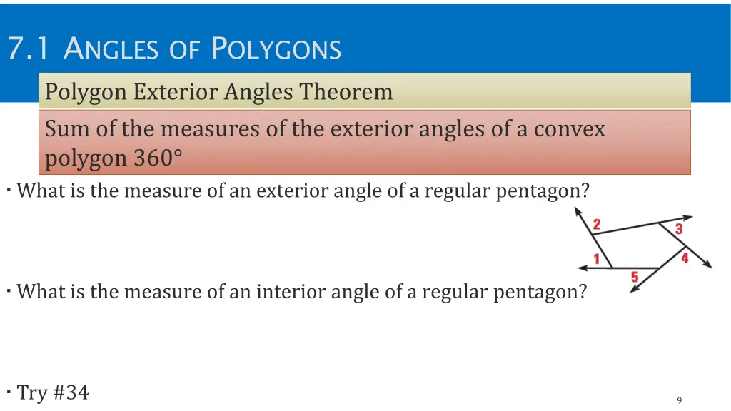 7 1 a ngles of p olygons polygon exterior angles