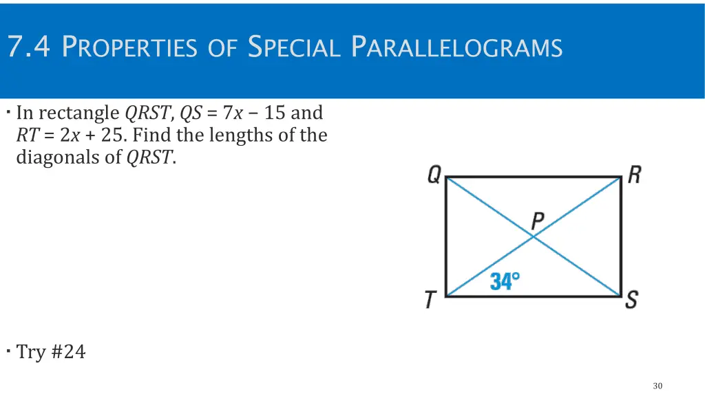 7 4 p roperties of s pecial p arallelograms 5