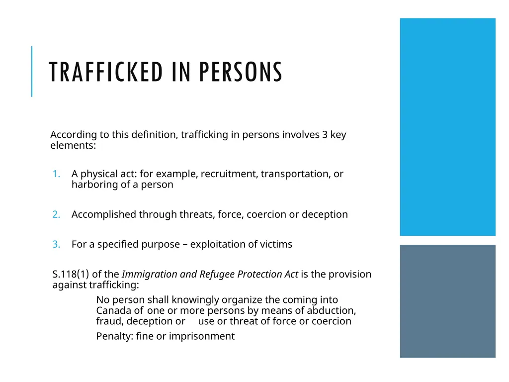 trafficked in persons 1