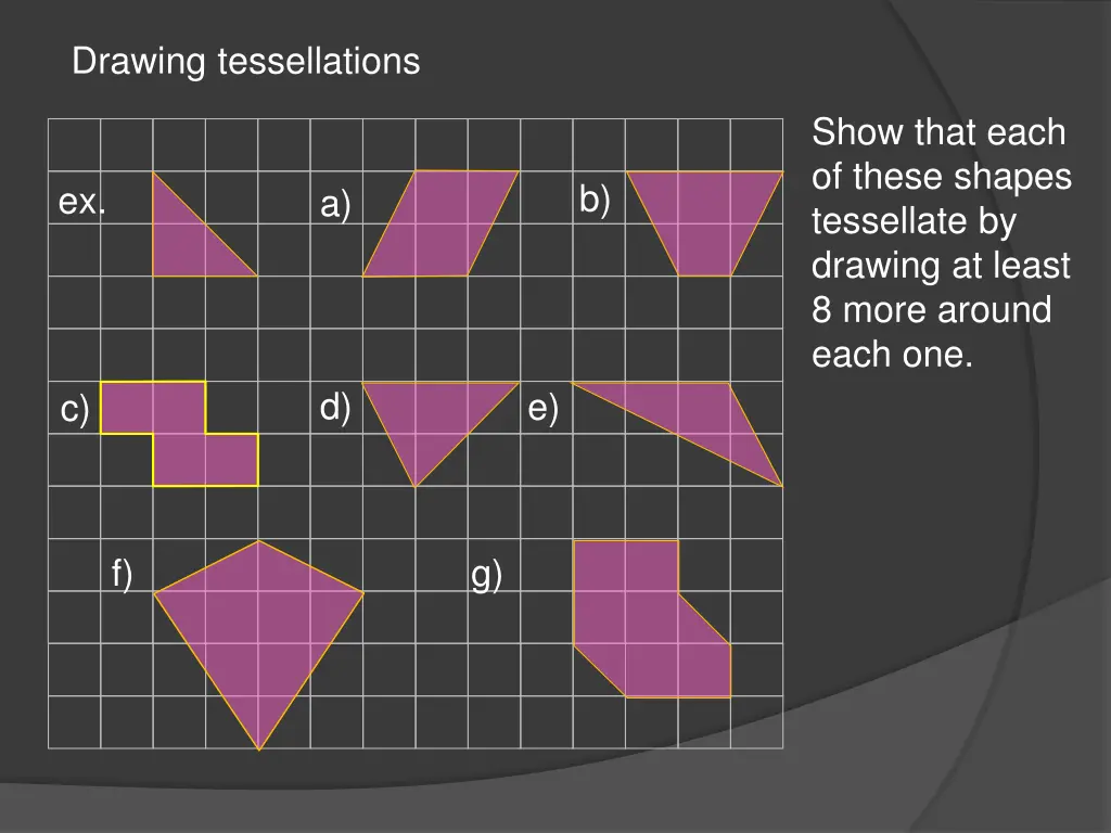 drawing tessellations