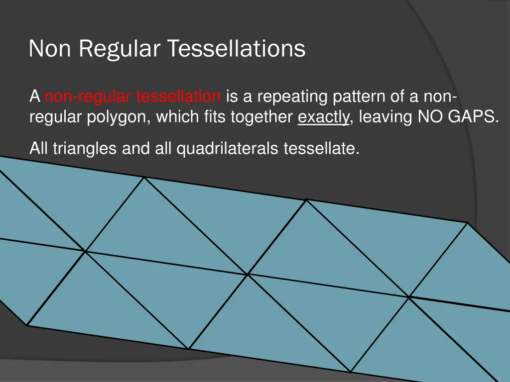 non regular tessellations