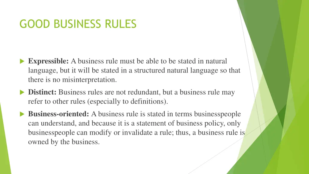 good business rules 1