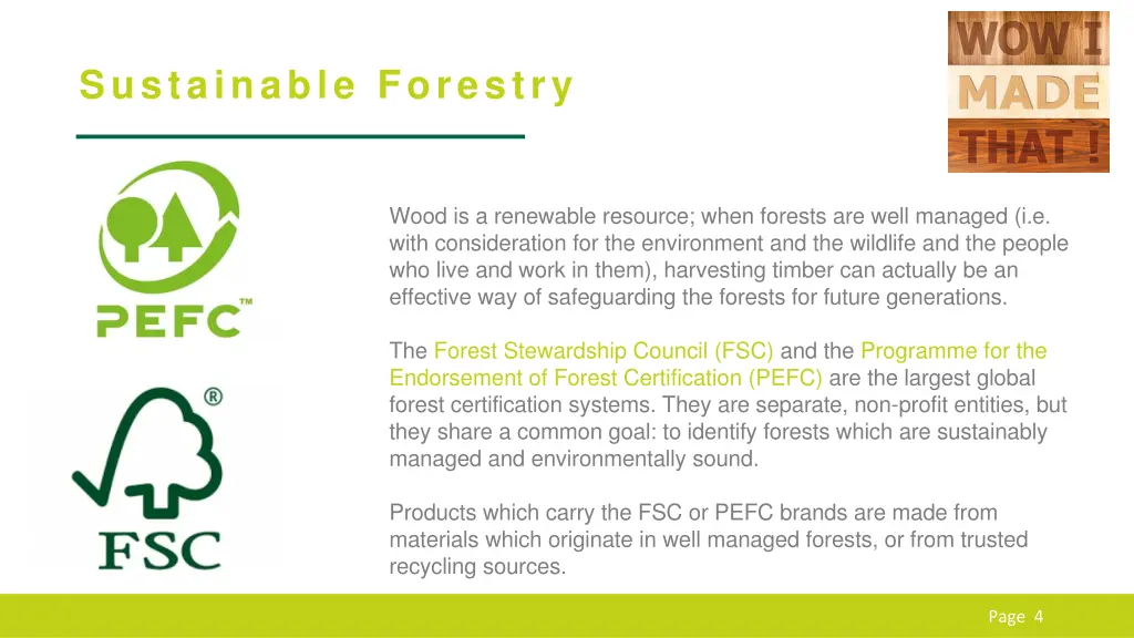 sustainable forestry