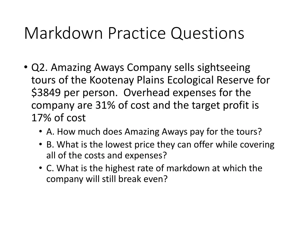 markdown practice questions 1